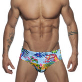 Floral Feline Swim Briefs